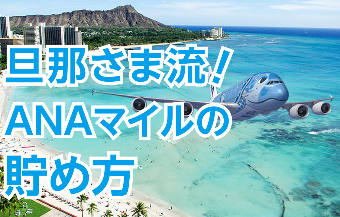 旦那さま流！ANAマイルの貯め方 | 旦那さまは陸マイラー！